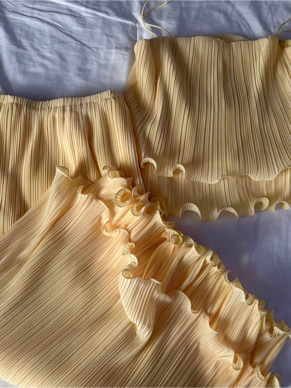 Pleated Layered Ruffle Skirt Set - Picture 5 of 7